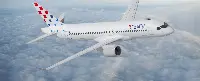 A-220/300 aircraft in flight of Croatia Airlines