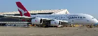 Korean Air has completed its first repaint of a Qantas A-380 with a new livery