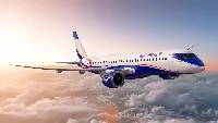 E-195E2 airplane on Air Peace livery