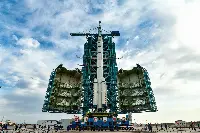 The Long March 2F rocket of the Shenzhou-13 mission