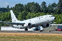 Boeing P-8A Poseidon airplane for the Norway during take off for its maiden flight on August 9, 2021