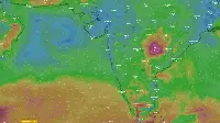 Il ciclone Gulab sopra l'India