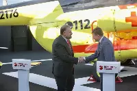"MAKS-2021": Andrey Boginsky, Director General of Russian Helicopters and Andrey Martirosov, CEO of UTair, have signed the document
