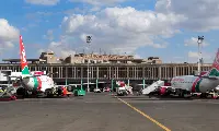 Two aircraft of Kenya Airways at Nairobi airport