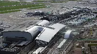 Vista aerea dell'aeroporto di Dublino