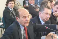 Honourable Pier Luigi Bersani and AgustaWestland's CEO, Giuseppe Orsi