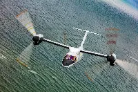 AW-609 tilt-rotor aircraft in flight
