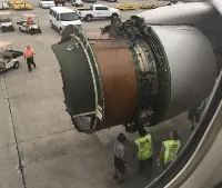 Il motore n° 2 di un aereo B-777 di United Airlines ha perso in volo il cofano motore il 13 febbraio 2018 sull'Oceano Pacifico