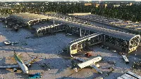 The Ukrainian airport of Lviv in Leopoli