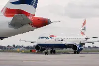 A plane British Airways from archive