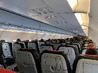 interior of a passenger cabin