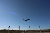 Italian Air Force airplane in flight