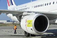 Biofuel propulsor of an Airbus A-321/200 of Air France