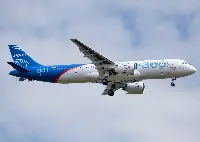 Irkut MC-21 during the maiden flight