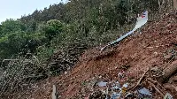 The mountainous area where the China Eastern Airlines B-737 plane crash occurred on March 21st 2022