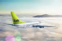 B-737/300 airplane of airBaltic