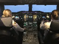 Female crew on A-380 airplane