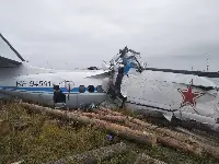 The plane Let L-410 crashed in Russia's Tatarstan region