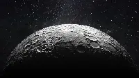 Moon see from the space