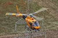 H-125 helicopter in flight