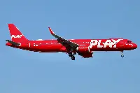 An Airbus A-321neo aircraft of the Icelandic low-cost airline Play