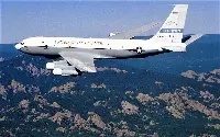 Boeing OC-135 "Open Skies", four engined jet airplane for observation derived from B-707 and used by the USAF for unarmed flights on territories of the signatory Nations of the "Open Skies" treaty