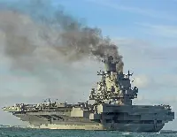 The Russian aircraft carrier Admiral Kuznetsov
