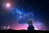 Antenna di comunicazione dallo spazio profondo alla stazione di terra New Norcia in Australia
