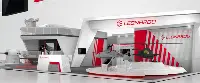 Leonardo stand with its products