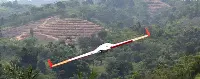 An unmanned aircraft (UA) acquiring agricultural data