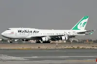 A plane belonging to Iranian airline Mahan Air