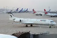 A Fokker F-100 aircraft of Iran Air