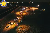 Nucleo Droni (Uas): volontari Protezione civile di Calderara di Reno coinvolti nella esercitazione con simulazione incidente aereo all'aeroporto di Bologna avvenuta nella notte tra il 17 e 18 ottobre 2022