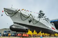 The launching of the corvette “Sumaysimah”, the fourth of the Al Zubarahclass of four vessels ordered to Fincantieri by the Qatari Ministry of Defence took place on March 29, 2022 at the Muggiano (La Spezia) shipyard