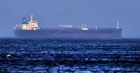 A commercial ship in the Gulf of Oman