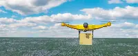 UAV drone aircraft in flight