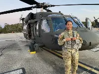Officer Tatiana Julien is the first African-American female pilot in the Louisiana Army National Guard