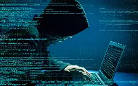 Hacker prepares a cyber-attack