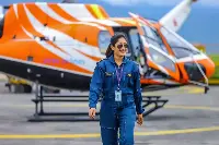 Nepalese helicopter pilot Priya Adhikari