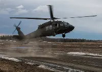 A Sikorsky UH-60 Black Hawk of US Army