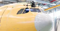 Drone test flight on Airbus aircraft
