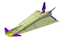 The concept of the Hexafly hypersonic civil aircraft designed by the European Space Agency (Esa)