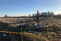 Wreckage of the Ethiopian Airlines' Boeing B-737 MAX 8 aircraft crashed on 10 March 2019