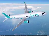 A-321XLR airplane of Flynas