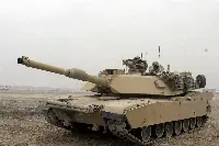 Un carro armato Abrams di produzione statunitense