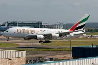 Emirates A-380 in an archive photo