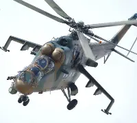 An index photo of Mil Mi-24 helicopter