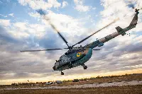 A Mil Mi-8 helicopter of the Ukrainian Air Force