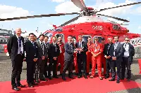 "Paris-Le Bourget 2019" (June 17-23). AW-139 helicopter of the Italian National Fire Corps