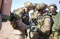 Some soldiers of the Finnish army